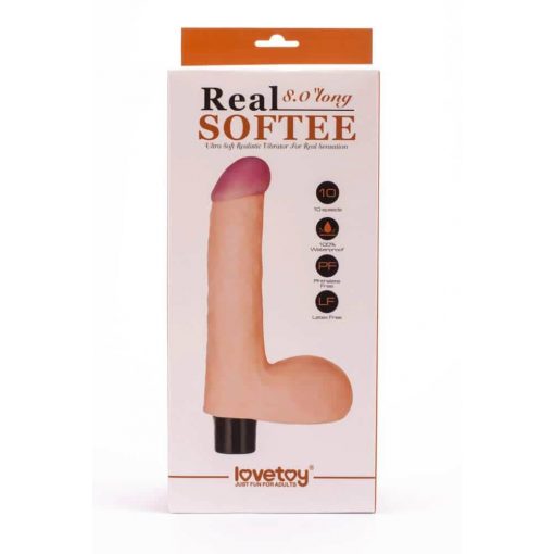  8" Real Softee Vibrating Dildo 4 Realistic vibrator