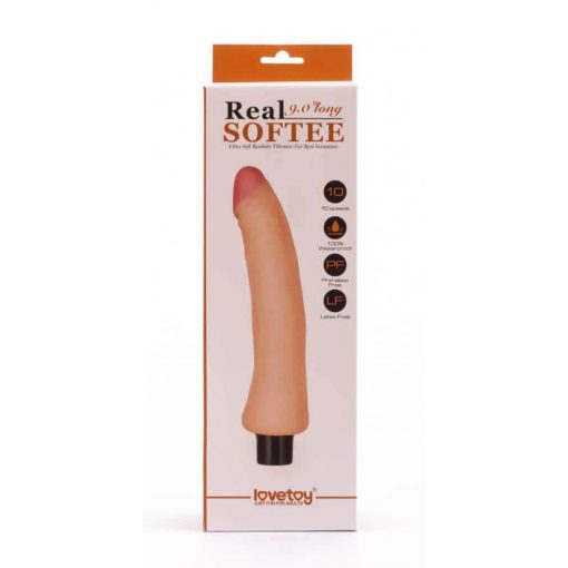  9" Real Softee Vibrating Dildo 5 Realistic vibrator