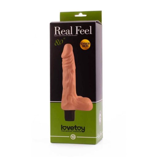  8" Real Feel Cyberskin Vibrator 10 Realistic vibrator