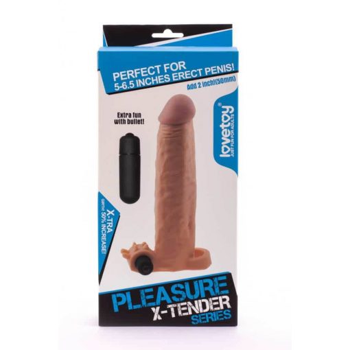  Pleasure X-Tender Vibrating Penis Sleeve #4 Penis Sleeve/Extender