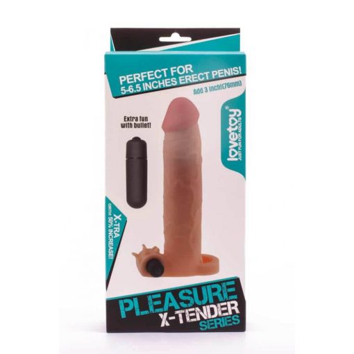 Pleasure X-Tender Vibrating Penis Sleeve #5 Penis Sleeve/Extender