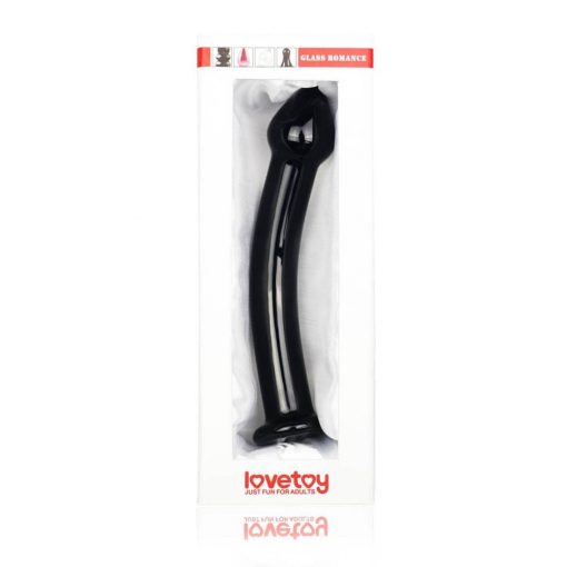  Glass Romance Black 2 Dildo