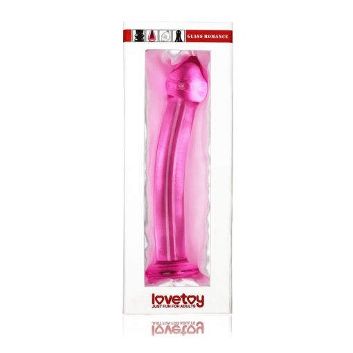  Glass Romance Pink Dildo