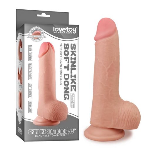  7.5" Skinlike Soft Dong Dildo