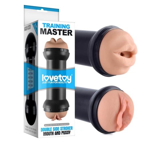  Training Master Double Side Stroker Pussy and Mouth Flesh Male masturbator