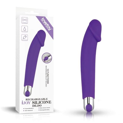  Rechargeable IJOY Silicone Dildo Purple Realistic vibrator