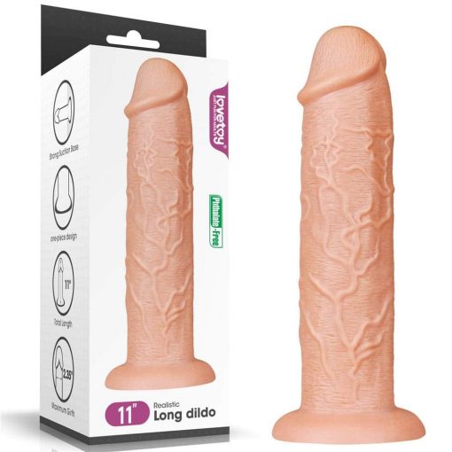  11'' Realistic Long Dildo Flesh Dildo