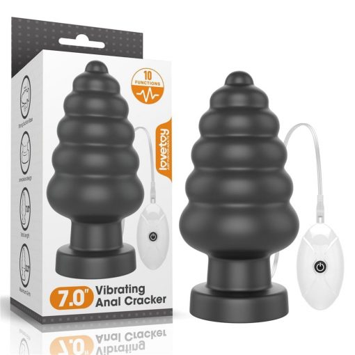 7" King Sized Vibrating Anal Cracker Butt Plug