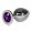 Rosebud Classic Metal Plug L Purple Butt plug