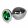  Rosebud Classic Metal Plug L Green Butt plug