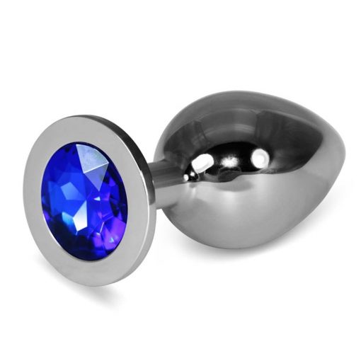  Rosebud Classic Metal Plug L Dark Blue Butt plug