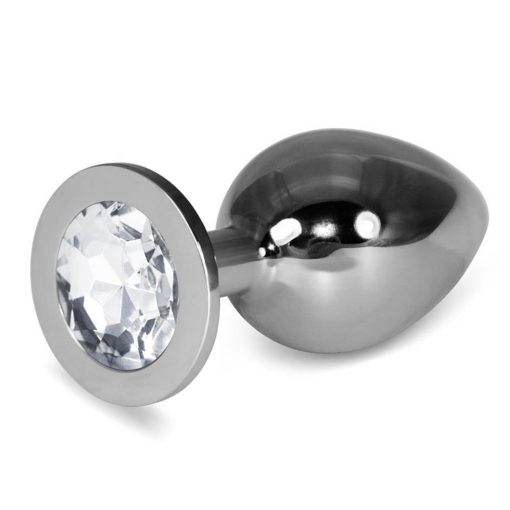  Rosebud Classic Metal Plug L Clear Butt plug