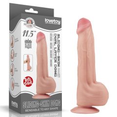    11.5'' King Sized Sliding Skin Dual Layer Dong Dildo