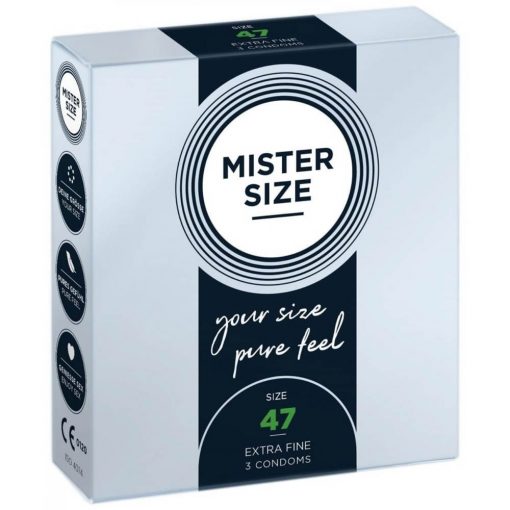  MISTER SIZE 47 mm Condoms 3 pieces Condoms