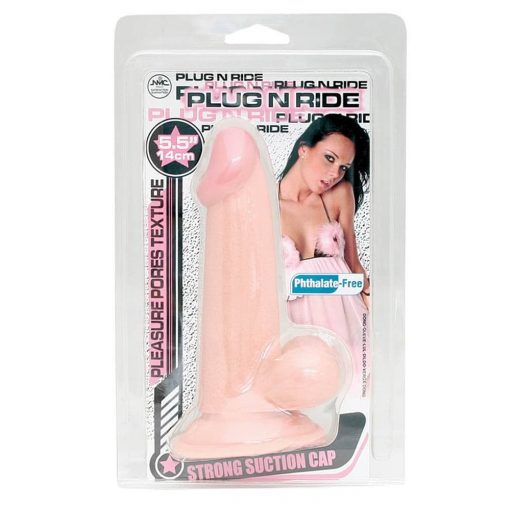  Plug n Ride 5.5 inch Flesh Dong Dildo