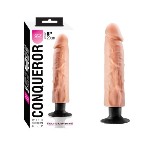  CONQUEROR 8" TPR MULTI-SPEED VIBRATOR Realistic vibrator