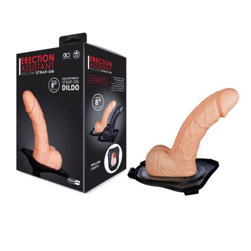  ERECTION ASSISTANT 8" HOLLOW STRAP-ON Attachable Device