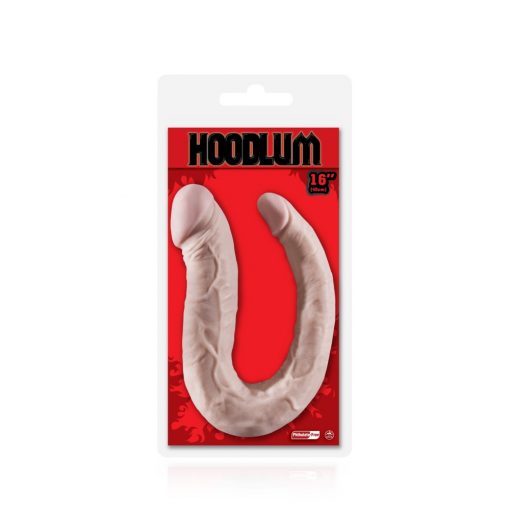  HOODLUM 16" U-SHAPED DONG FLESH Dildo