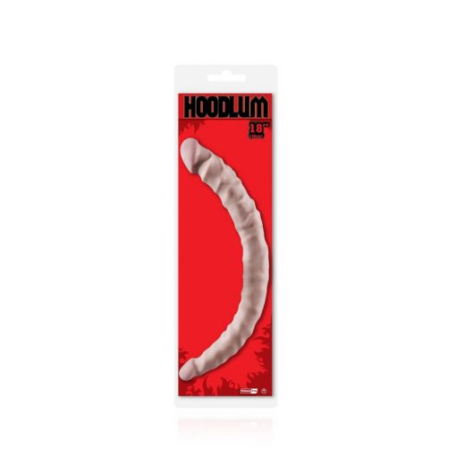  HOODLUM 18" U-SHAPED DONG FLESH Dildo