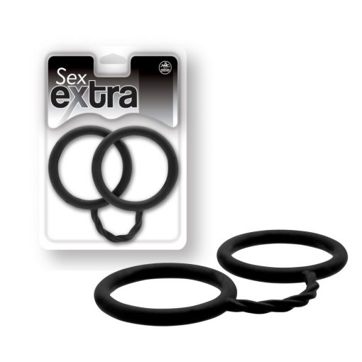  SEX EXTRA - SILICONE CUFFS BLACK Handcuffs