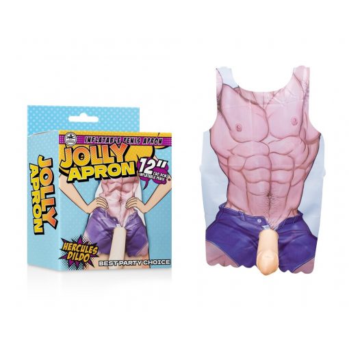  NOVELTY APRON WITH INFLATABLE PENIS