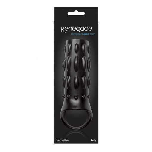  Renegade Reversible Power Cage Black Cock Ring/Cuff