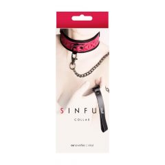  Sinful Collar Pink Collar/leash