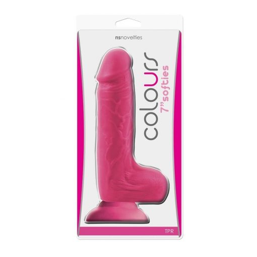  Colors Softies 7 inch Dildo Pink Dildo