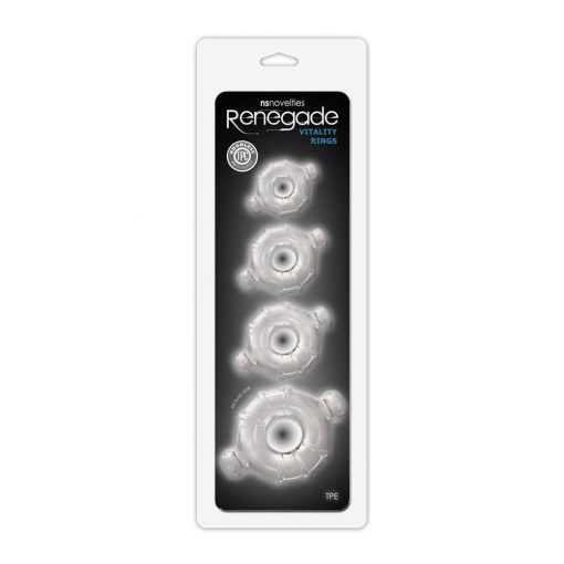  Renegade Vitality Rings Clear Penis Ring/Cuff