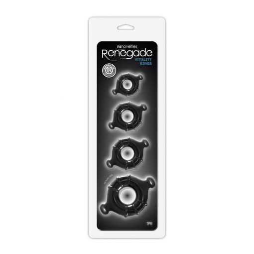  Renegade Vitality Rings Black Penis Ring/Cuff