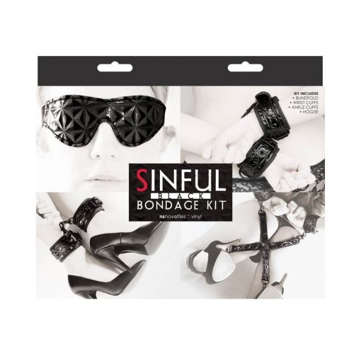  Sinful Bondage Kit Black BDSM set