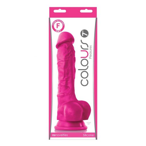  Colors Pleasures 7 inch Dildo Pink Dildo