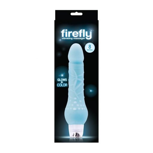  Firefly 8 inch Vibrating Massager Blue Realistic vibrator