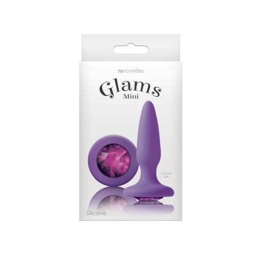  Glams Mini Purple Gem Butt Plug