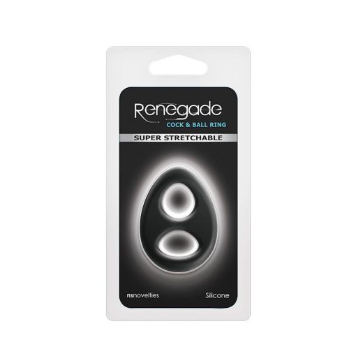  Renegade Romeo Soft Ring Black Penis Ring/Cuff