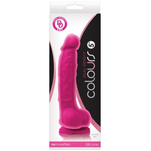 Colors Dual Density 5 inch Dildo Pink Dildo