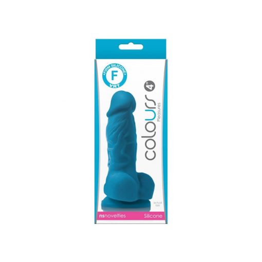  Colors Pleasures 4 inch Dildo Blue Dildo