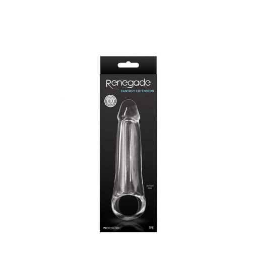  Renegade - Fantasy Extension - SM - Clear Penis Sheath/Extension