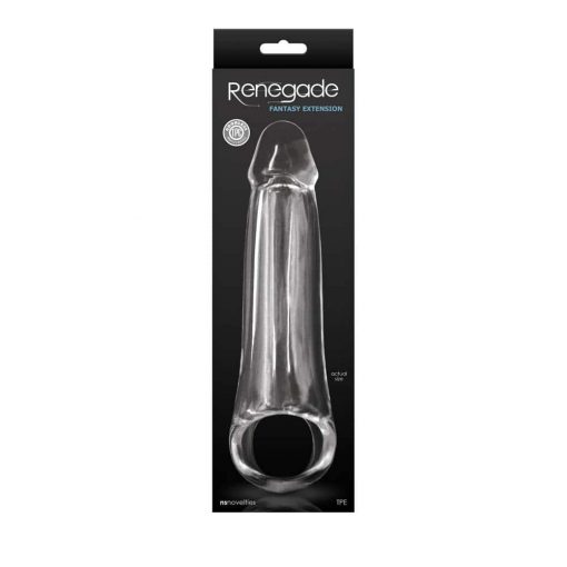  Renegade - Fantasy Extension - LG - Clear Penis Sheath/Extension