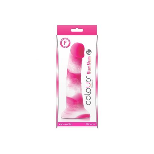  Colors - Pleasures - Yum Yum 6" Dildo - Pink Dildo