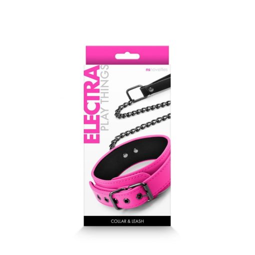 Electra - Collar & Leash - Pink Collar/leash