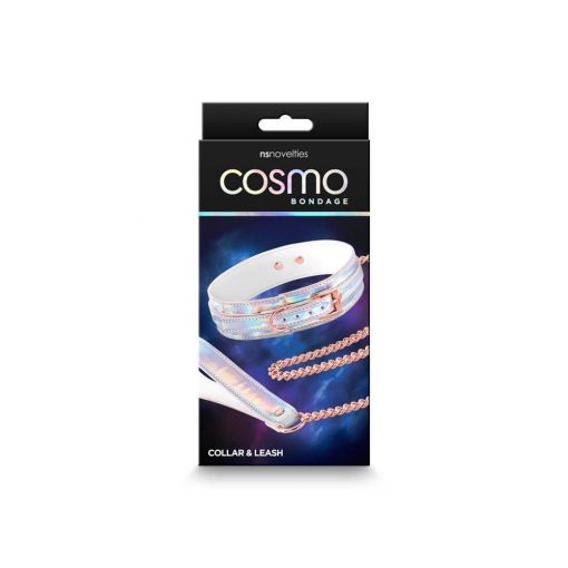  Cosmo Bondage - Collar & Leash - Rainbow Collar/leash