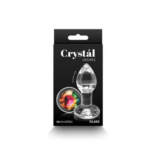  Crystal - Desires - Rainbow Gem - Small Butt Plug