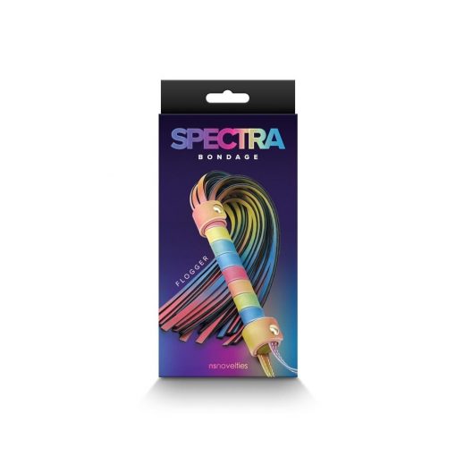  Spectra Bondage - Flogger - Rainbow Whip/Wand/Slapper