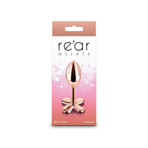  Rear Assets - Clover - Rose Gold Butt Plug