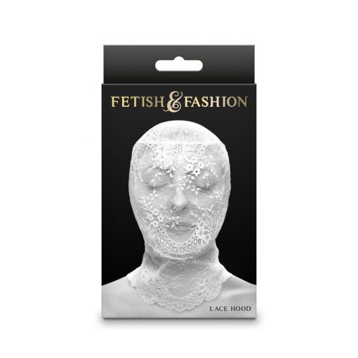  Fetish & Fashion - Lace Hood - White - Alternate Package Mask/Blindhead/Headgear