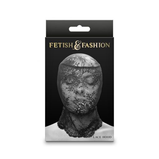 Fetish & Fashion - Lace Hood - Black - Alternate Package Mask/Blindhead/Headgear