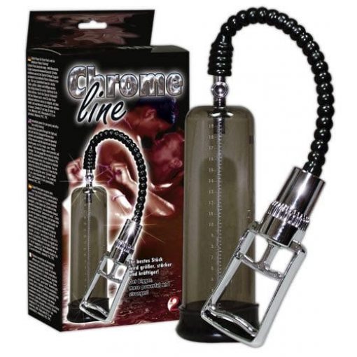  Chrome Line Penis Pump Pump