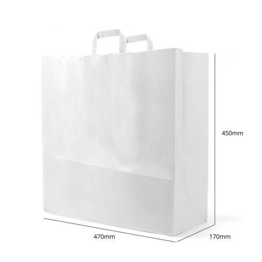  Paper Bag (White) - 450x470x170 mm