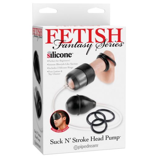  Suck N' Stroke Head Pump Clear/Black